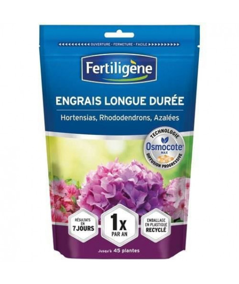 FERTILIGeNE Engrais Longue durée Osmocote max Hortensias, Rhododendrons, Azalées - 700 g