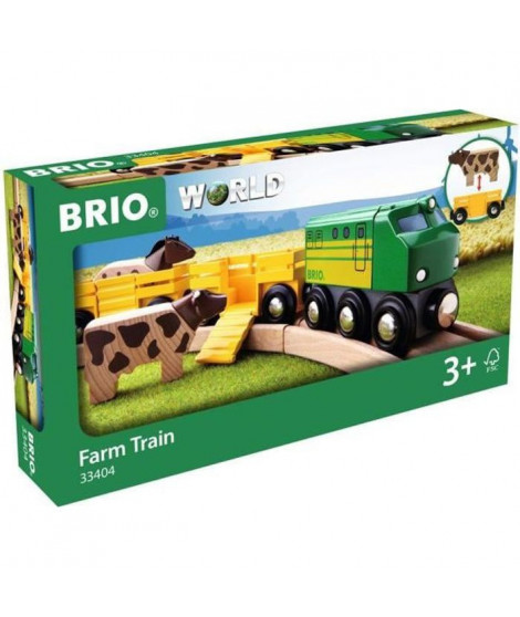 Brio World Train des Animaux de la Ferme   - Accessoire Circuit de train en bois - Ravensburger - Mixte des 3 ans - 33404