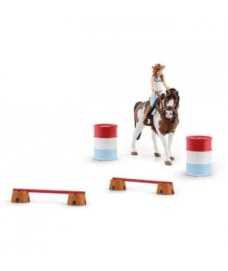 SCHLEICH - Figurine  Kit d'équitation western d'Horse Club Hannah