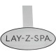 BESTWAY Coussins rembourrées, 23 x 13 x 5 cm, compatibles tous Lay-Z-Spa, sangle Duraplus