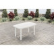Table de jardin rectangulaire Sorrento - 6 places - 140 x 80 x 72 cm - Blanc
