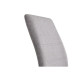 JANE Lot de 2 chaises - Pied chromé - Tissu gris - L 42 x P 56 x H 99 cm