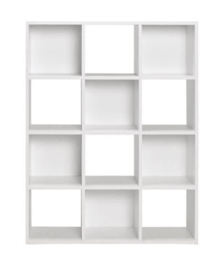 Meuble de rangement MIXCLUB 12 cases - Blanc - L 91 x P 30 x H 120,7 cm