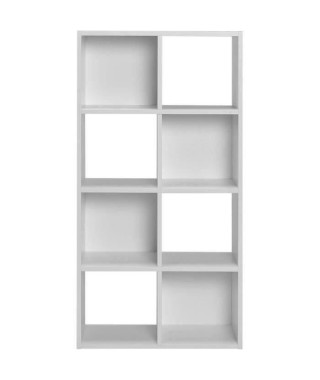 Meuble de rangement MIXCLUB 8 cases - Blanc - L 61,2 x P 30 x H 120,7 cm