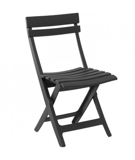 GROSFILLEX Chaise pliante Miami - Anthracite