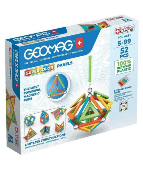 GEOMAG - EcoFriendly 52 pcs Panels supercolor
