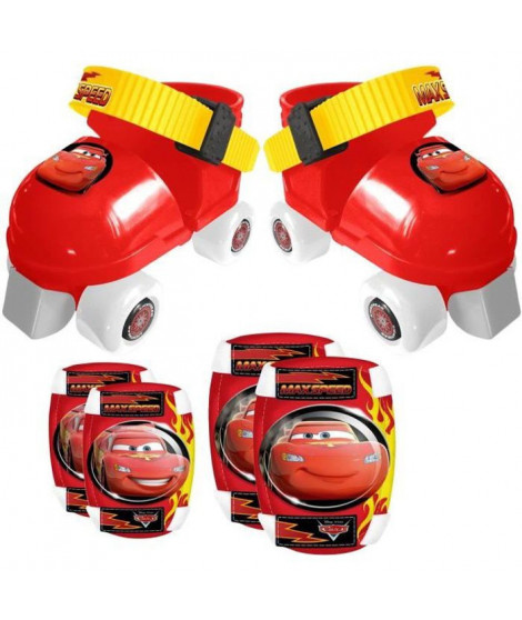 CARS Set Patins a Roulettes ajustables 23 a 27 et Protections - Disney