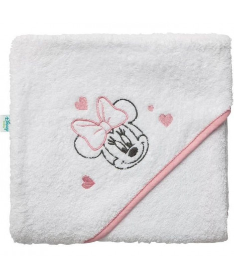 DISNEY Minnie Cape de bain - 80 x 80 cm   Blanc/Rose