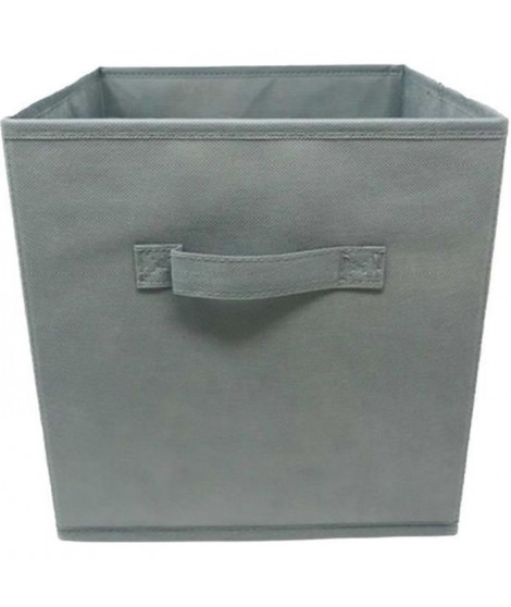 MODULOSTORAGE Boîte de rangement/tiroir pour meuble en tissu - 27x27x28 cm - Gris clair