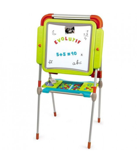 SMOBY Tableau Evolutif Ardoise Double Face 80 Accessoires