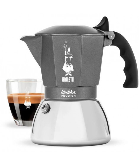 Cafetiere Italienne BIALETTI - BRIKKA - Induction 4 tasses