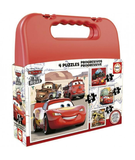 CARS - Malette de 4 puzzles progressifs