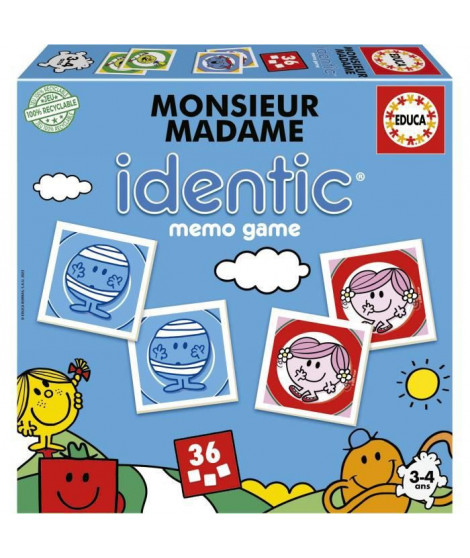 MONSIEUR MADAME - IDENTIC - Jeu de mémoire