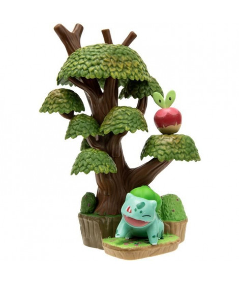 Pokémon - Pack environnement - Foret d'été avec Bulbizarre 5cm - BANDAI