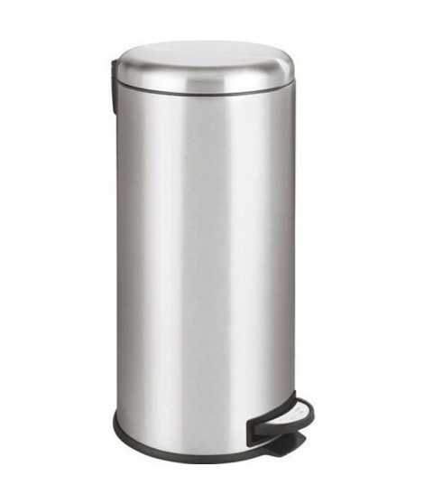 KITCHEN MOVE Poubelle de cuisine a pédale - Inox brossé - 30L - URBAN