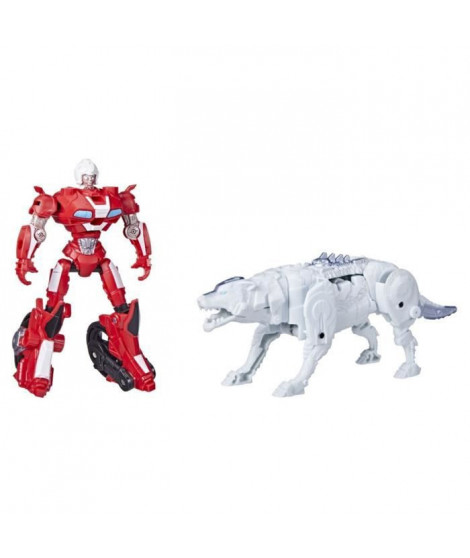 Pack de 2 figurines Beast Combiners Arcee et Silverfang, des 6 ans, 12,5 cm, Transformers: Rise of the Beasts, Beast Alliance