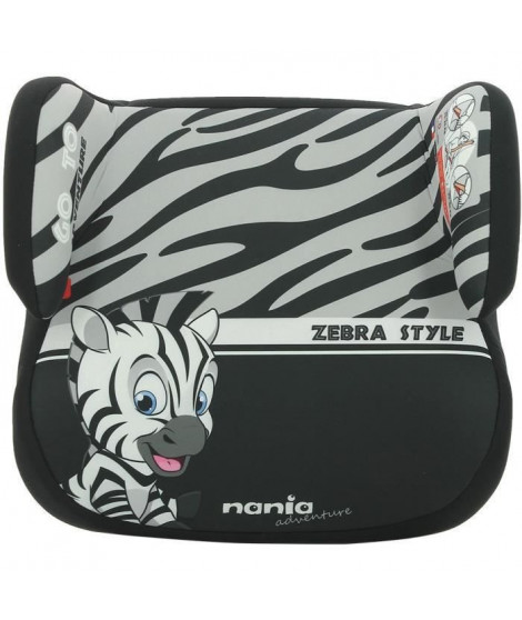 Rehausseur bas NANIA TOPO - Groupe 2/3 (15-36 Kg) - Zebre - Fabriqué en France