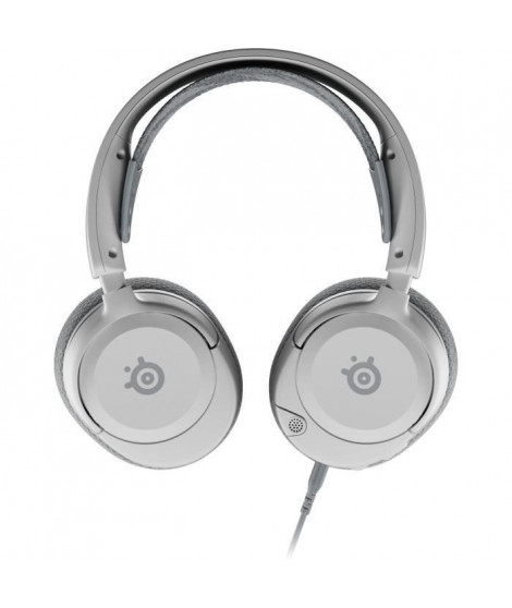 Casque-Micro Gaming - STEELSERIES - Arctis Nova 1 White - Filaire - Multiplateforme - Blanc / Gris