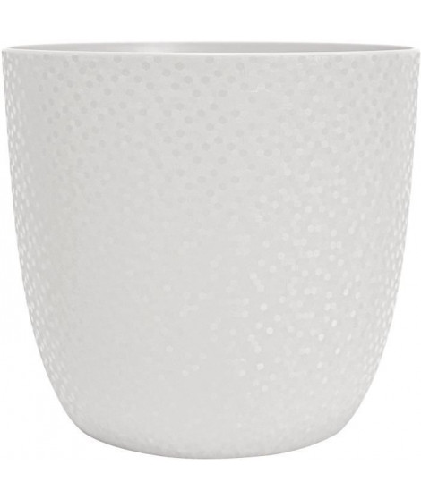 EDA Cache-pot OPALE Ø 29,5 cm - Volume 14,8 L - Blanc ivoire