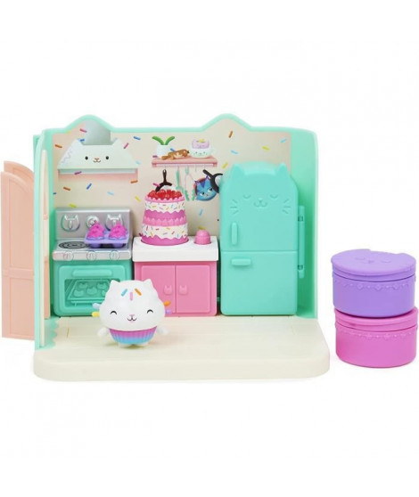 Gabby et la Maison Magique - Playset Deluxe La Cuisine de Petit Chou - 1 figurine + accessoires