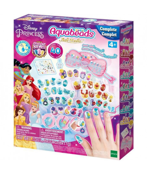 Le coffret de manucure Princesses Disney - Aquabeads - Ongles qui collent avec de l'eau
