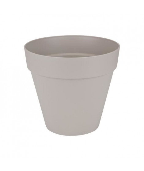 ELHO Pot de fleurs rond avec roues Loft Urban - Ø 40 cm - Gris chaud