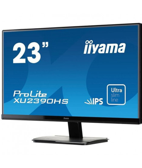 Ecran PC - IIYAMA ProLite XU2390HS-B1 - 23 FHD - Dalle IPS - 4ms - VGA/DVI-D/HDMI