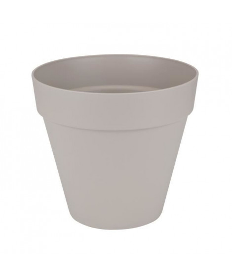 ELHO Pot de fleurs rond avec roues Loft Urban - Ø 50 cm - Gris chaud