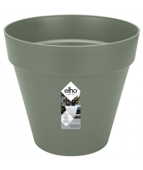 Pot De Fleurs Rond LOFT URBAN - Plastique Réservoir - Ø30 - Vert