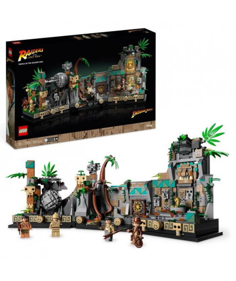 LEGO Indiana Jones 77015 Le Temple de l'Idole en Or, Maquette Adultes, Les Aventuriers de l'Arche Perdue