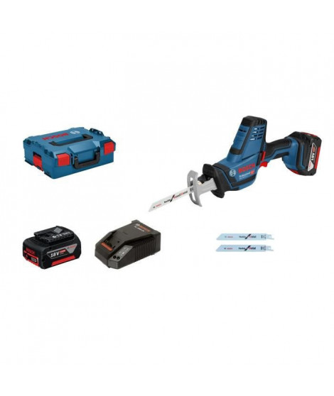 Scie sauteuse Bosch Professional GSA 18V-LI + 2 batteries 4,0AH, livré en L-BOXX