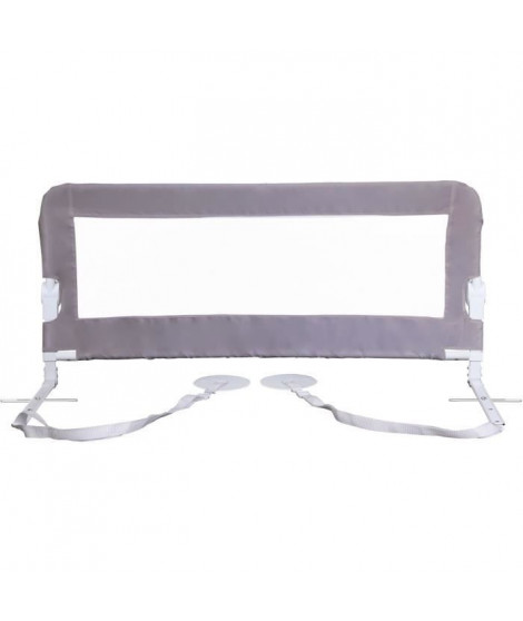 Barriere de lit Dreambaby Nicole  - lits encastrés et aux lits plats- Mesurant 150 cm de large et 50 cm de haut - Gris