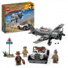 LEGO Indiana Jones 77012 La Poursuite en Avion de Combat, Jouet avec Maquette Avion et Voiture