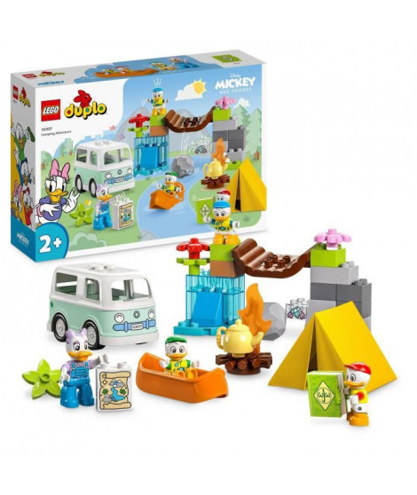 LEGO DUPLO Disney Mickey et ses Amis 10997 L'Aventure au Camping, Jouet avec Figurines Daisy Duck