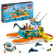 LEGO Friends 41734 Le Bateau de Sauvetage en Mer, Jouet avec Figurines de Dauphins et Sous-Marin
