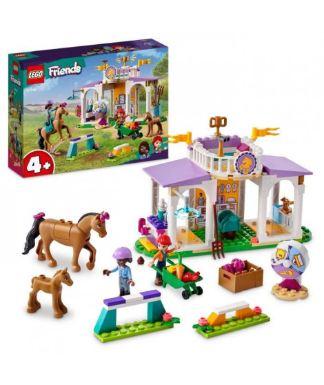 LEGO Friends 41746 Le Dressage Équestre, Jouet de Chevaux et Poney, Cadeau Enfants 4 Ans