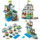 LEGO City 60365 L'Immeuble d'Habitation, Maquette Modulaire avec Chambres, Magasin et Vélo