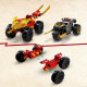 LEGO NINJAGO 71789 Le Combat en Voiture et en Moto de Kai et Ras, Jouet Enfants Des 4 Ans