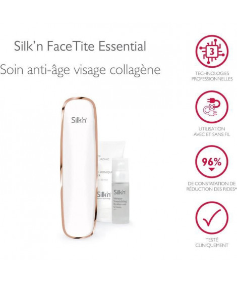 Réductions des rides et raffermissement du visage - SILK'N Facetite Essentials - FTE1PE1R001