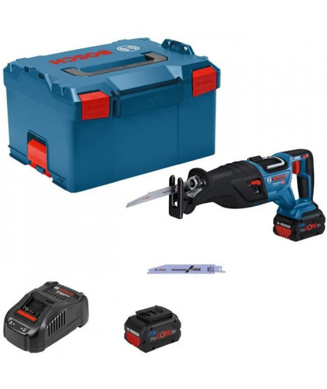 SCIE SABRE Bosch professional GSA 18V-28 + 2 batteries ProCORE 18V 5,5Ah + chargeur, en L-boxx