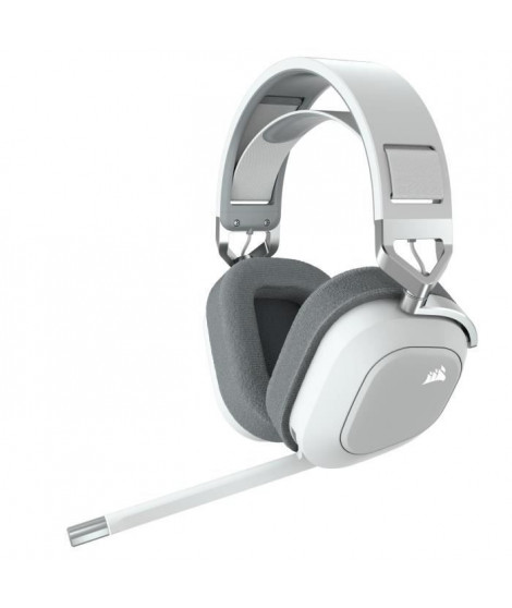 Casque gaming - CORSAIR HS80 Wireless - Blanc - Microphone omnidirectionnel