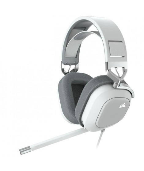 CORSAIR Casque gaming premium HS80 RGB USB - Blanc (CA-9011238-EU)