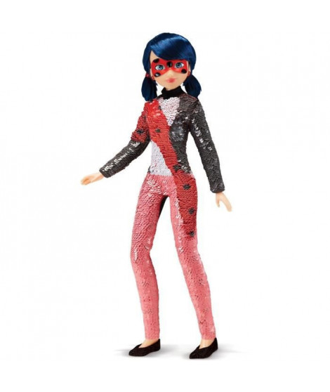 Miraculous Ladybug - Poupée a sequin - Marinette - 26 cm - BANDAI