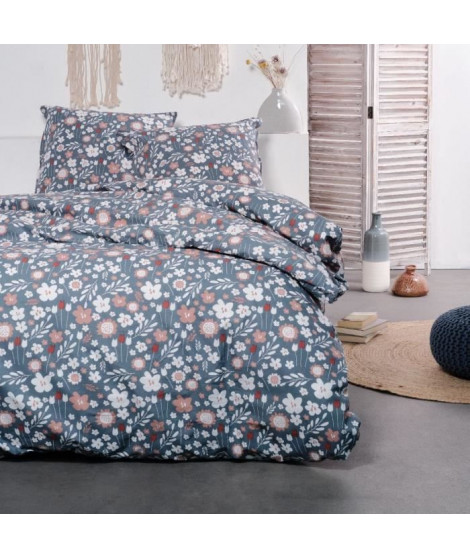 Parure de lit - TODAY Sunshine - 240x220 cm - 2 personnes - coton imprimé floral