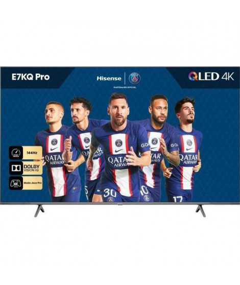 HISENSE 55E7KQ PRO - TV QLED 55(139cm) - Dalle 144Hz - UHD 4K - Dolby Vision - son Dolby Atmos - Smart TV - 4 x HDMI 2.1