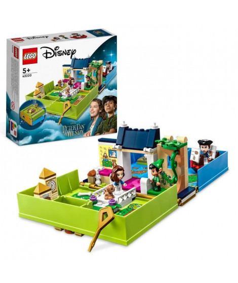 LEGO Disney 43220 Les Aventures de Peter Pan et Wendy dans un Livre de Contes