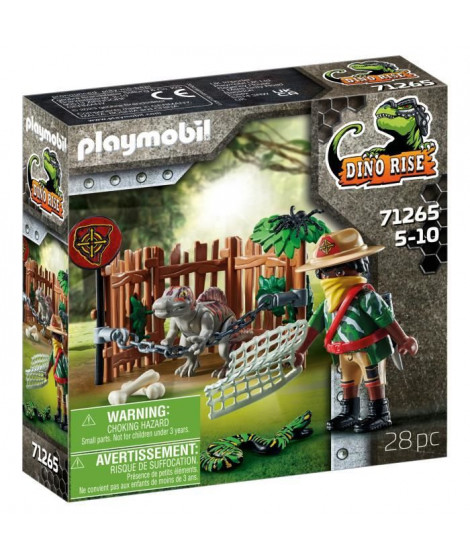 PLAYMOBIL - 71265 - Dino Rise - Bébé spinosaure et combattant