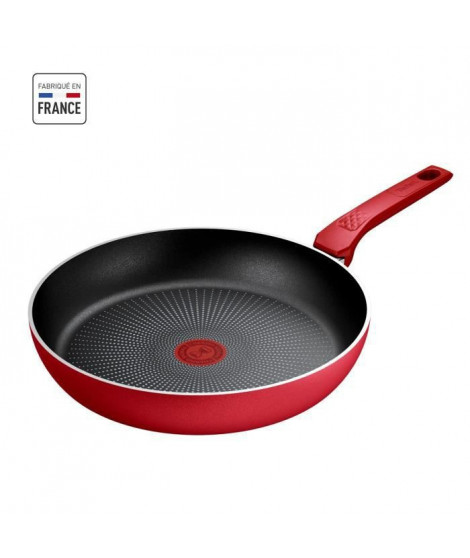 TEFAL Faitout 24 cm, Induction, Revetement antiadhésif, Couvercle verre, Ergonomique, Fabriqué en France, Daily Expert C2894602