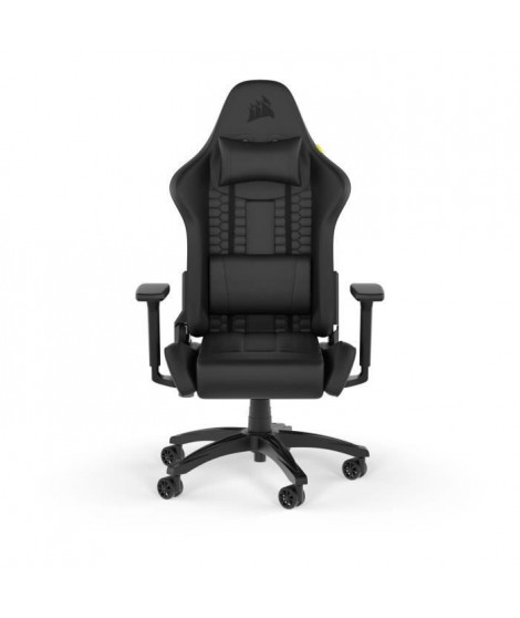 CORSAIR - Chaise bureau - Fauteuil Gaming - TC100 RELAXED - Similicuir - Ergonomique - Accoudoirs réglables - Noir - (CF-9010…
