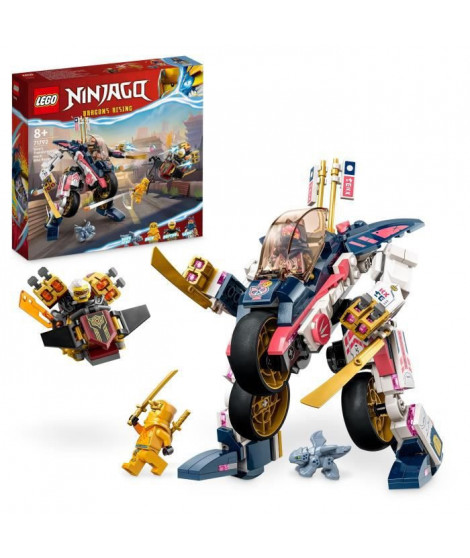 LEGO NINJAGO 71792 Le Robot Bolide Transformable de Sora, Jouet de Ninja pour Enfants 8 Ans